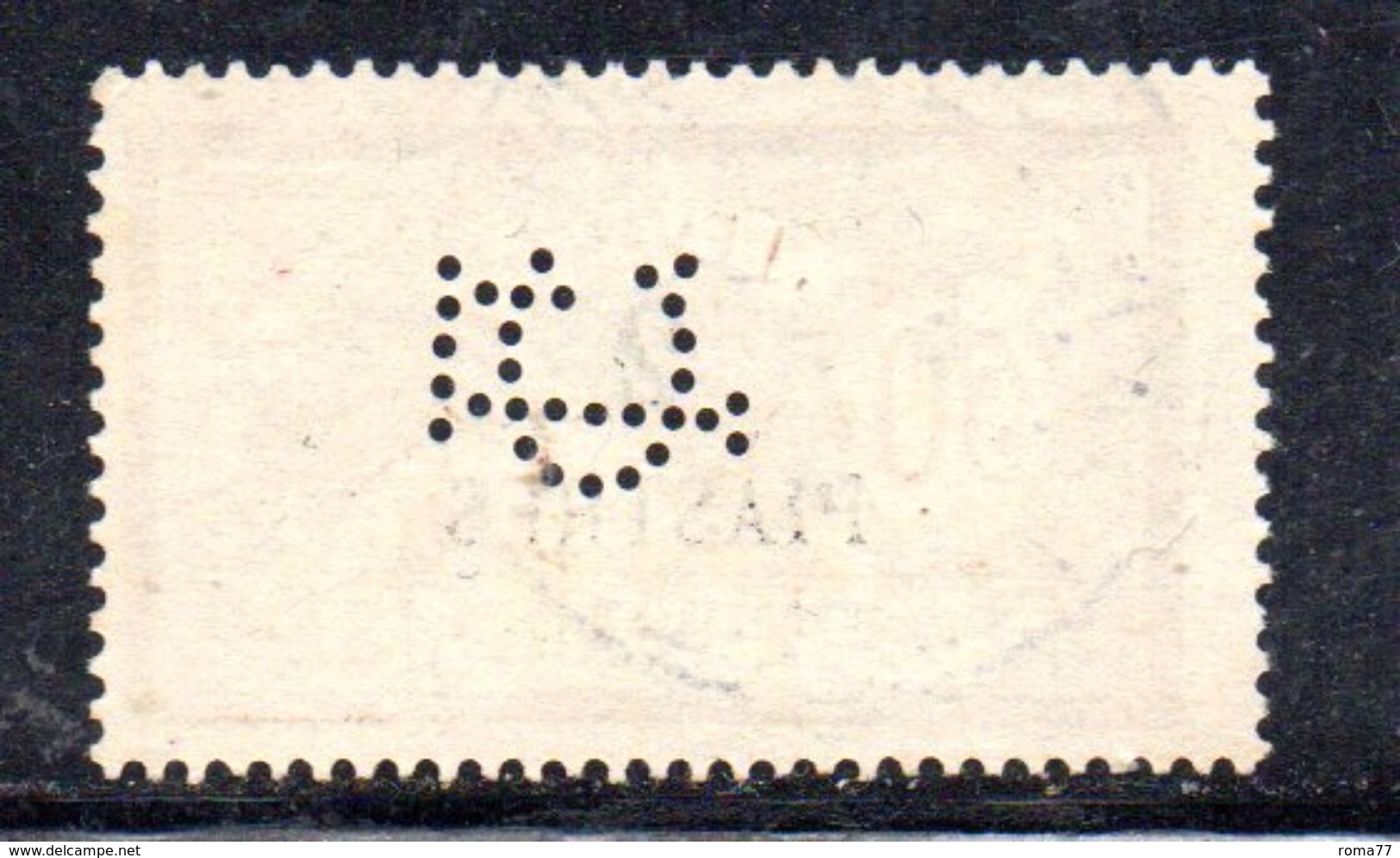 T634 - FRANCIA LEVANTE 1902 , Yvert  N. 20  Usato . PERFIN PERFINS - Oblitérés