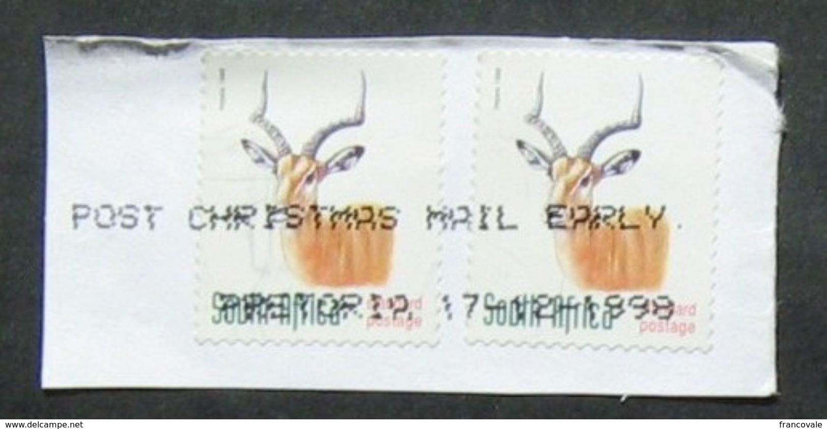 Sudafrica 1998 Animals Gazzella 2 Stamps - Usati
