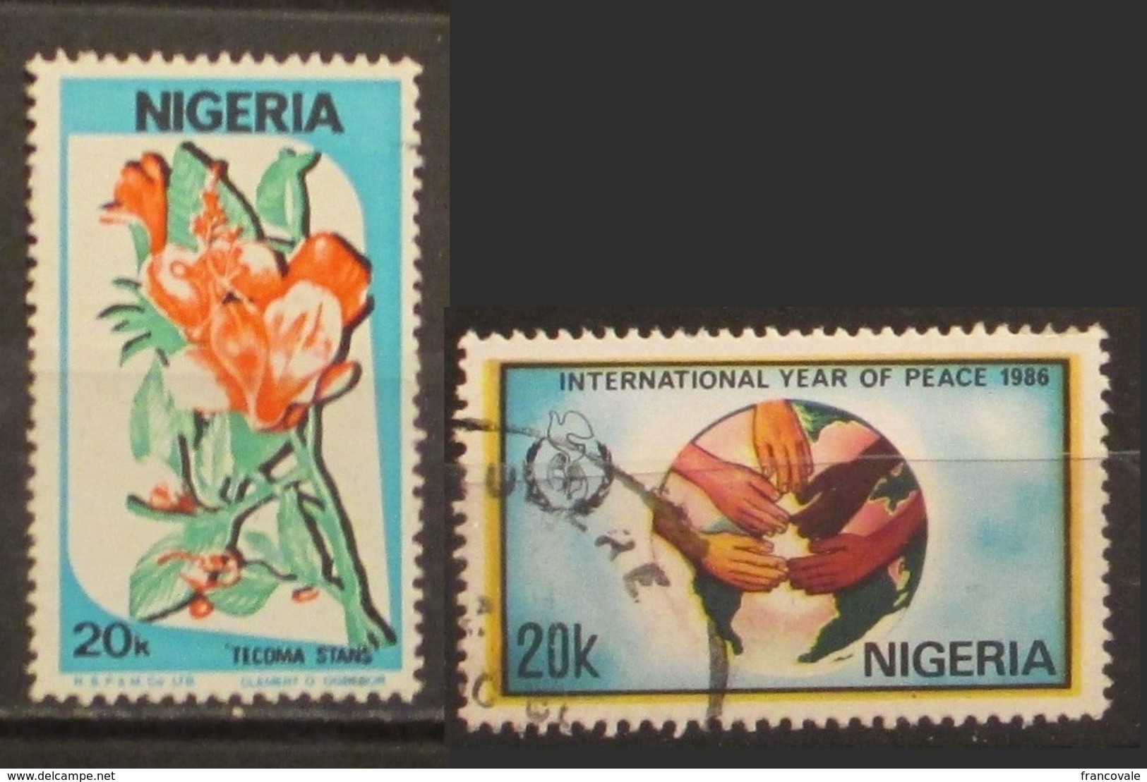 Nigeria 1986 Flora Tecoma Stangs - International Year Of Peace - Nigeria (1961-...)