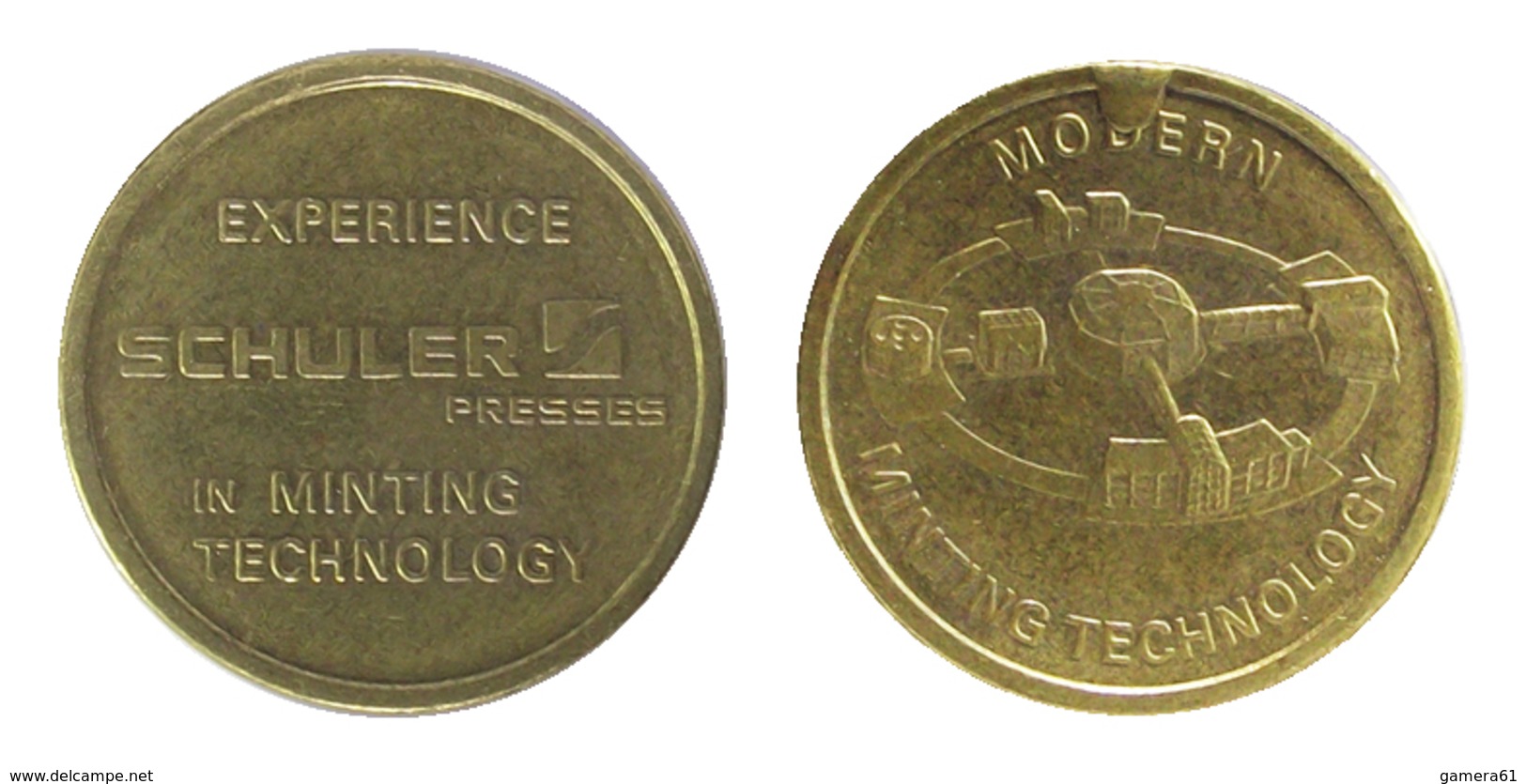 00522 GETTONE TOKEN JETON FICHA ADVERTISING SCHULER PRESSES MINTING TECHNOLOGY - Autres & Non Classés