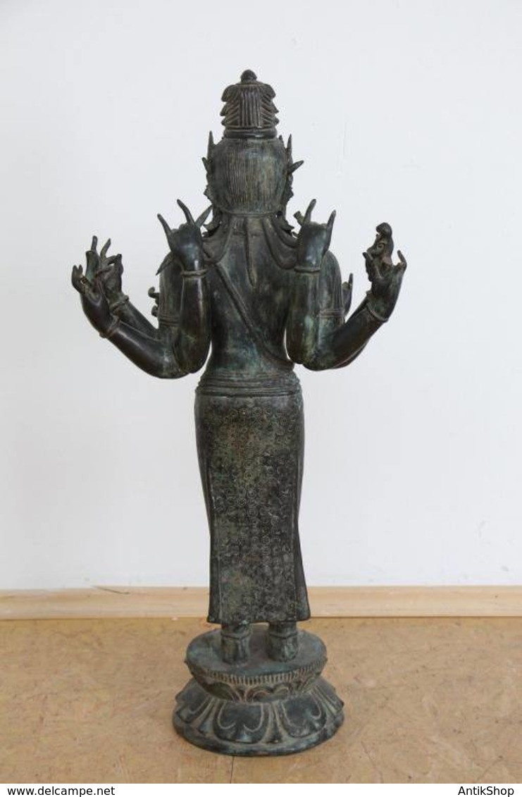 Shiva 17/18 Jh. China Skulptur, Bronze, sculpture Antik COA