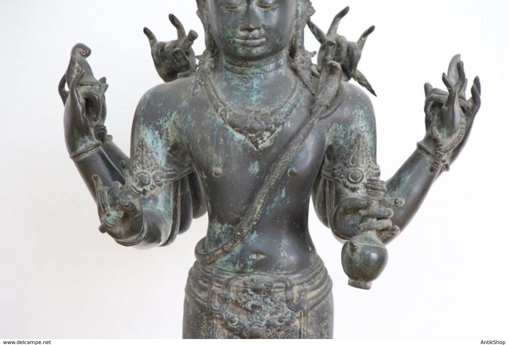 Shiva 17/18 Jh. China Skulptur, Bronze, sculpture Antik COA