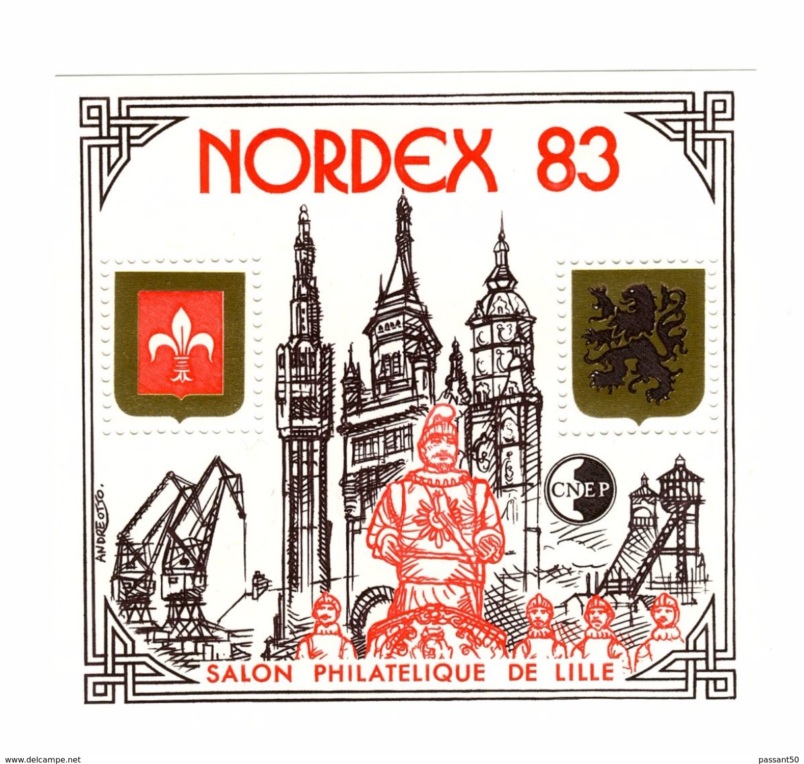 Bloc CNEP N° 4 : Nordex 1983 Type I ( Clocher Court ) . Voir Le Scan . Cote YT : 9 &euro; , Maury : 10 &euro; . - CNEP