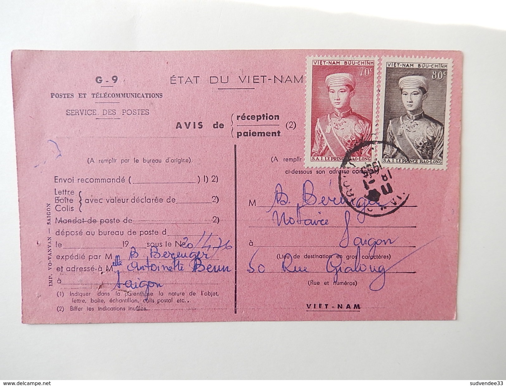 Courrier Viet Nam