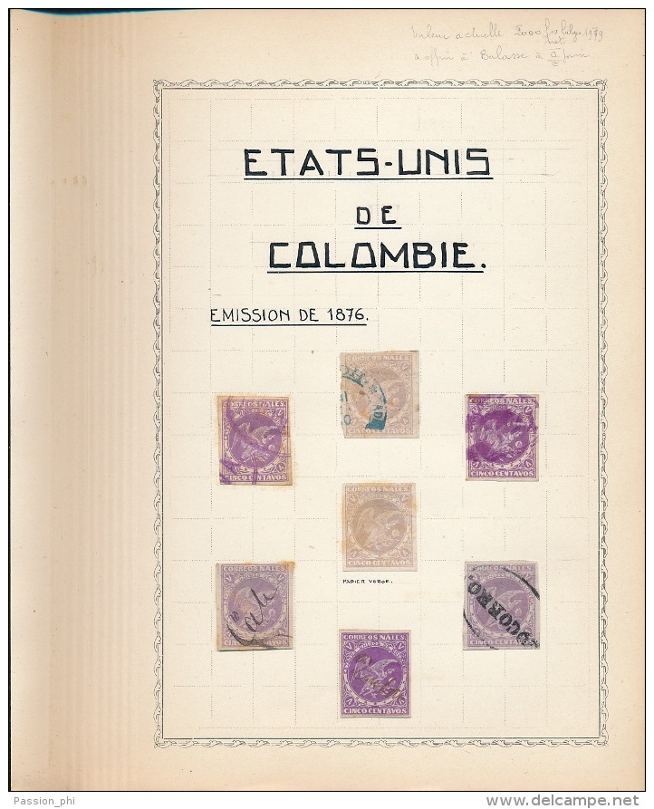 COLOMBIE JOLIE SELECTION TIMBRES ET OBLITERATIONS - Colombia