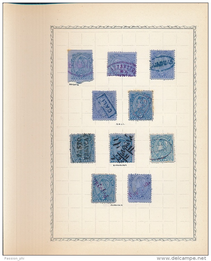 COLOMBIE JOLIE SELECTION TIMBRES ET OBLITERATIONS