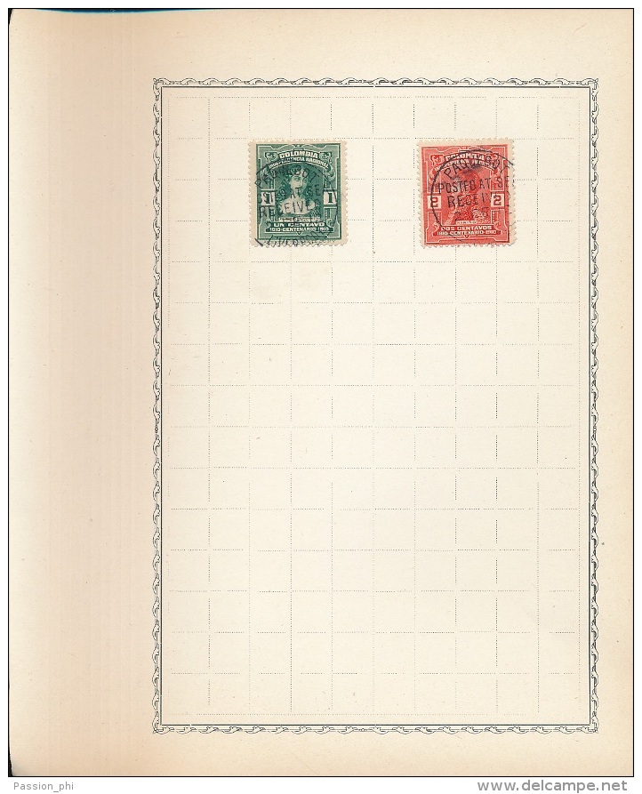 COLOMBIE JOLIE SELECTION TIMBRES ET OBLITERATIONS