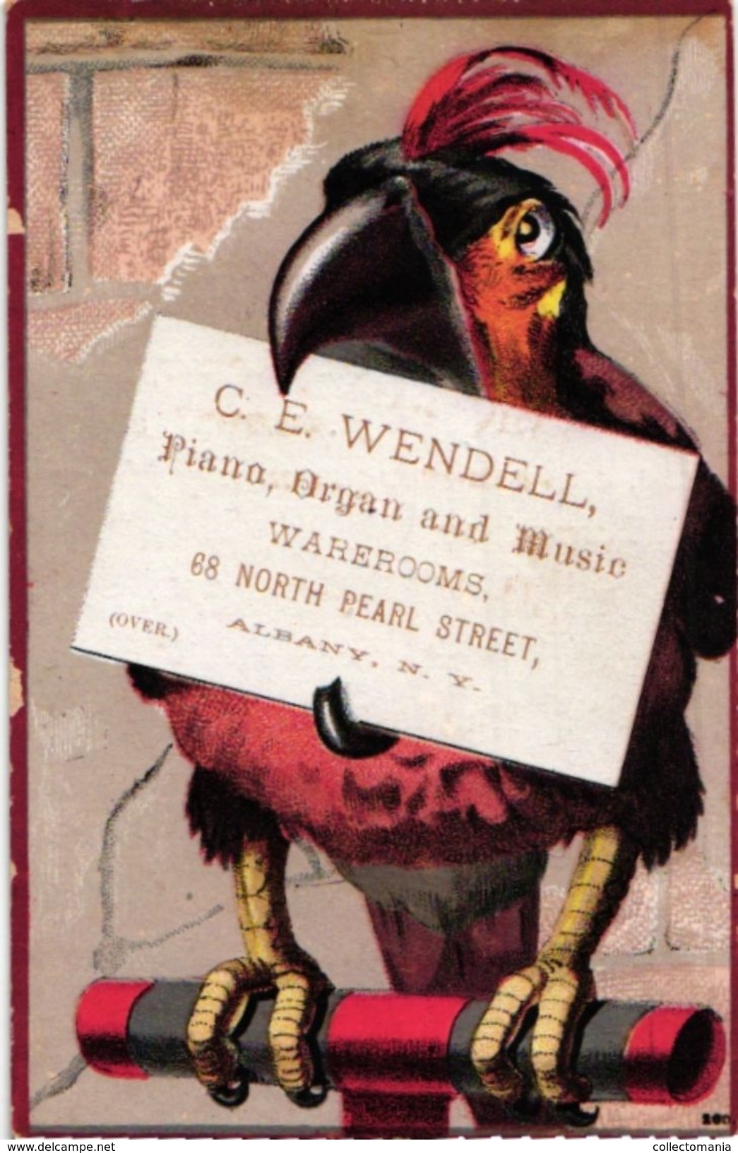 6 Trade Card Music Pub Pianos Wacker Paris Weaver Organs York Pennsylvania  Whtiney Wendell Albany   C1888   Lithography - Other & Unclassified