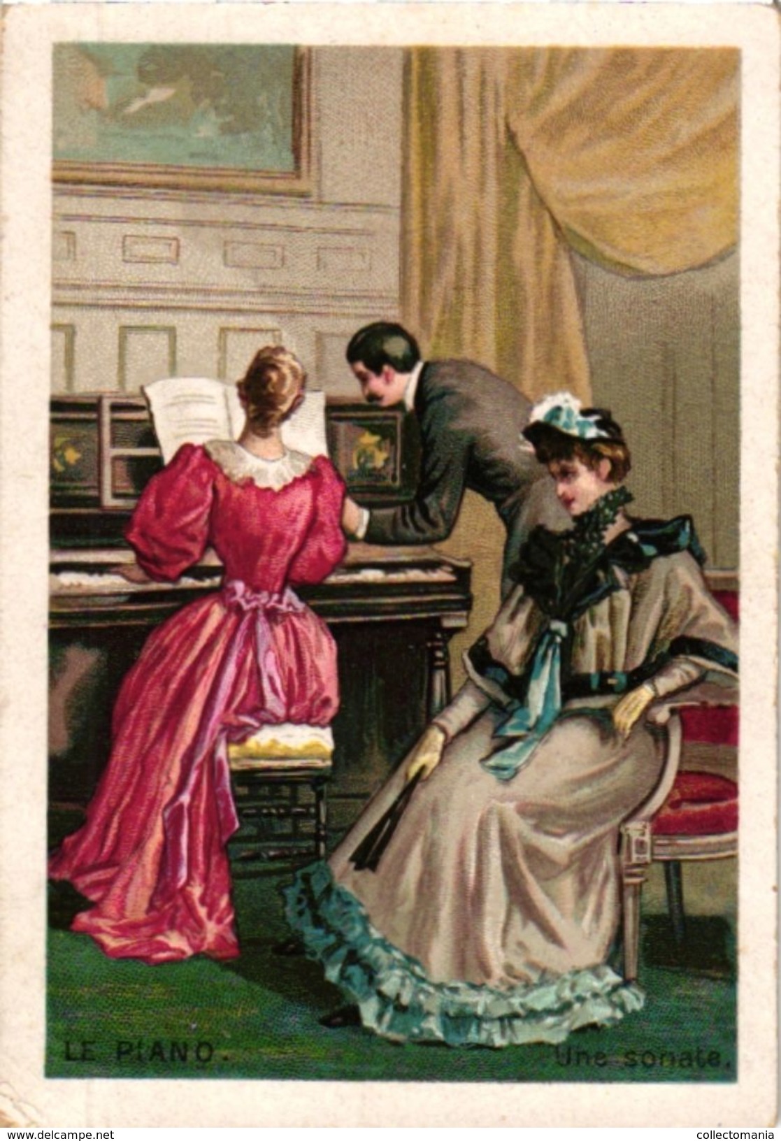 8 Trade Card Music Pub  C1888  Piano Emerson Piano Boston Chocolat Besnierc1890   Lithography - Other & Unclassified