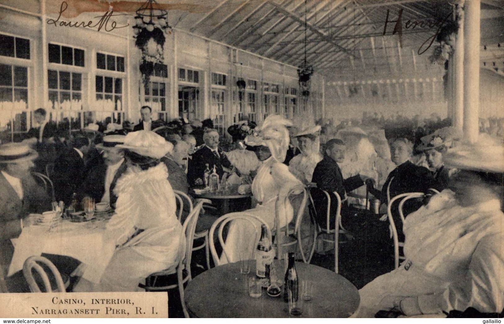 CASINO INTERIOR NARRAGANSETT PIER - Autres & Non Classés