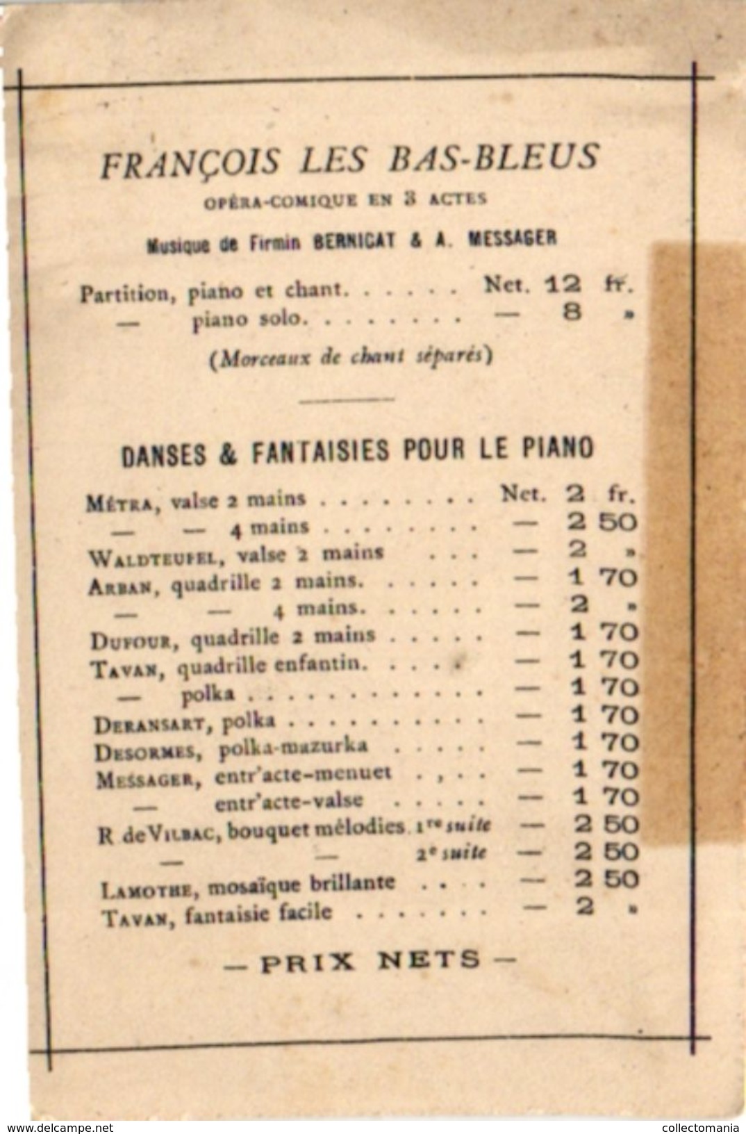 9 Trade Cards Music  PIANO  c1890  au Ouistiti Paris   Cours de Piano & Solfège Paris  Organ   Lithography