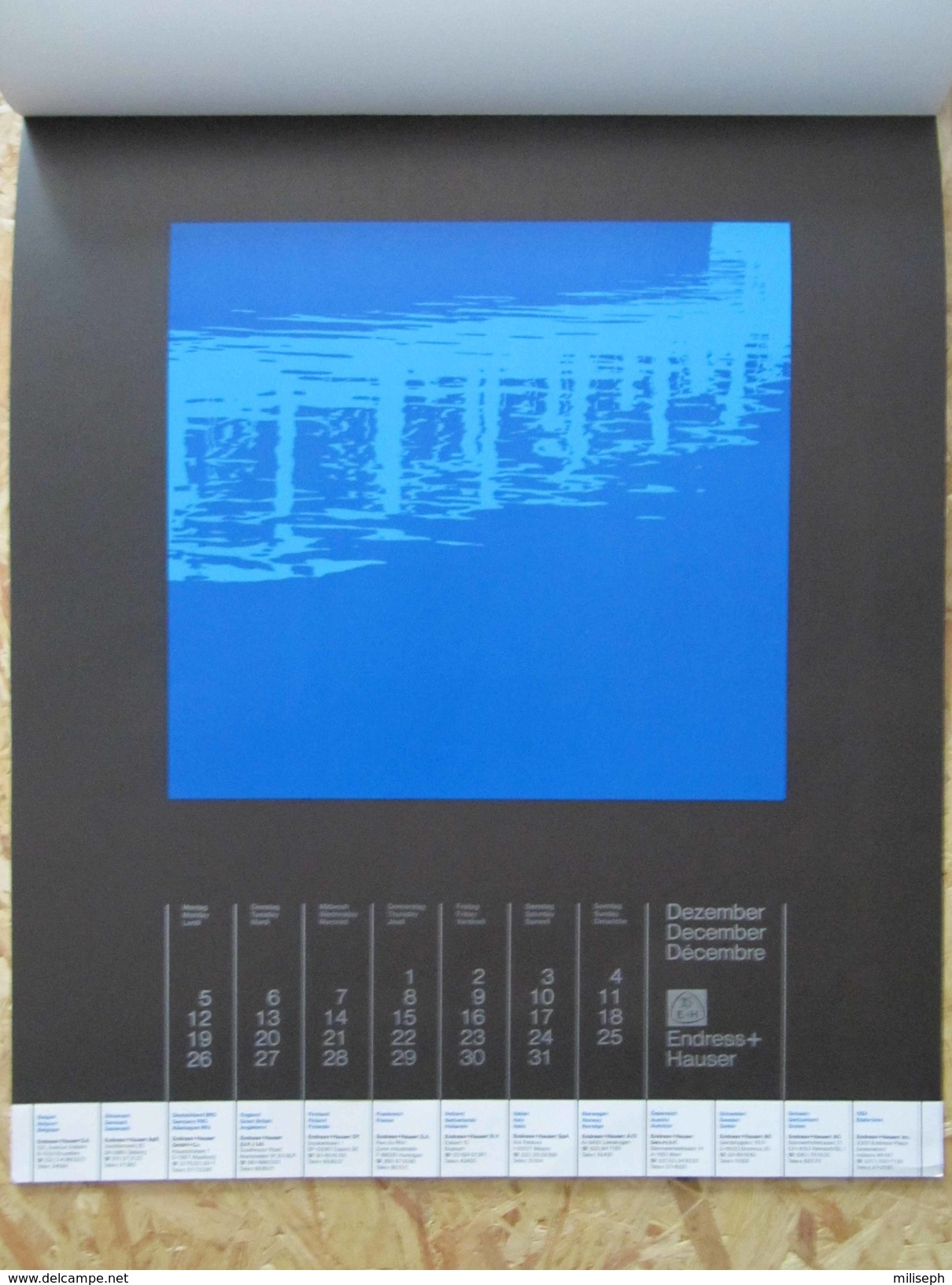 Calendrier de la société Suisse ENDRESS + HAUSER - 1977 - Avec en plus 11 pages doubles découpées   (4401)