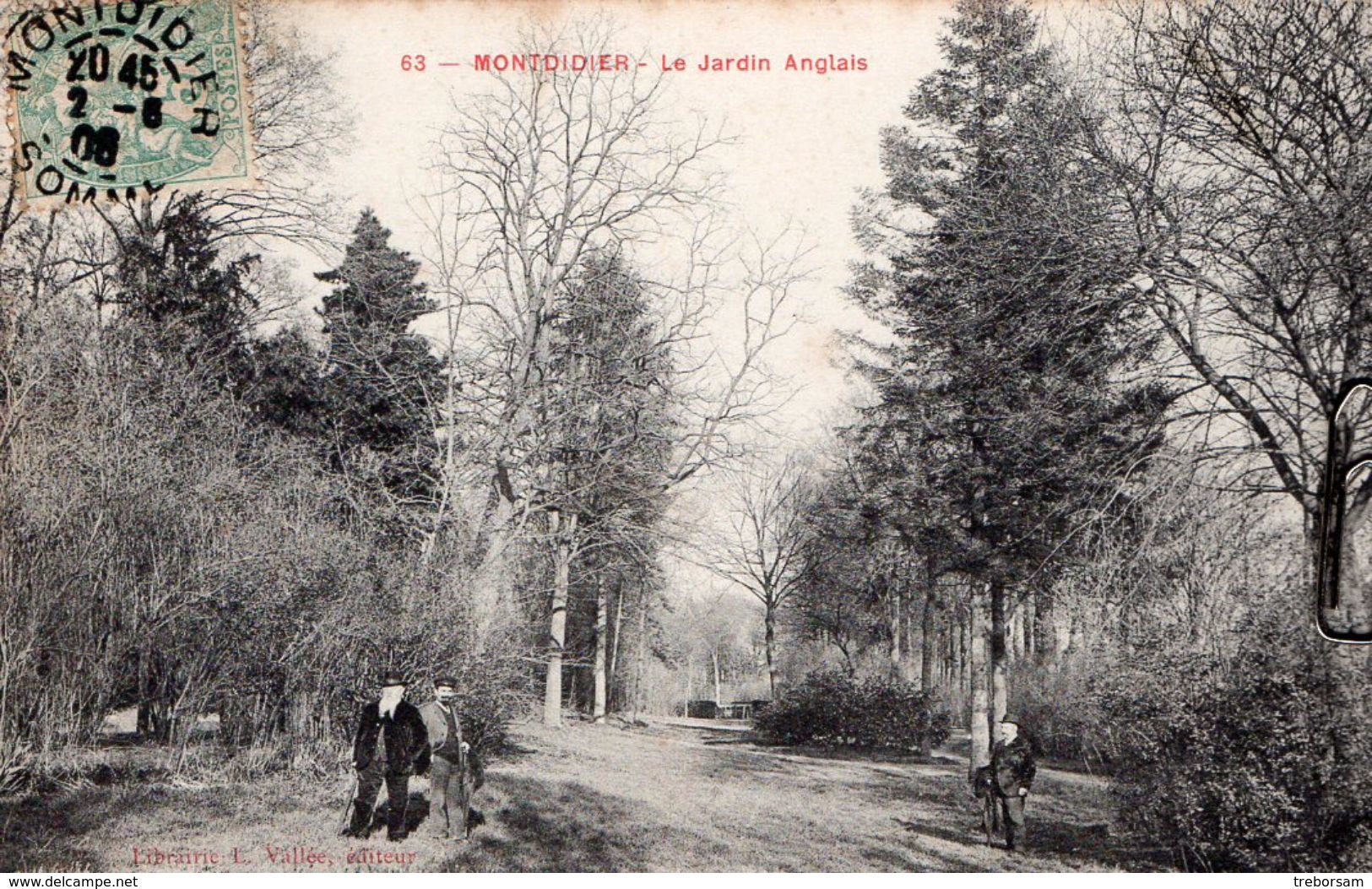 Montdidier &ndash; Le Jardin Anglais &ndash; Circulé En 1908 - Montdidier