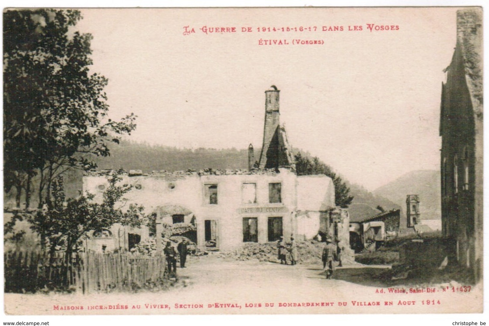 CPA La Guerre 1914-18 Dans Les Vosges, Etival (pk35474) - Etival Clairefontaine
