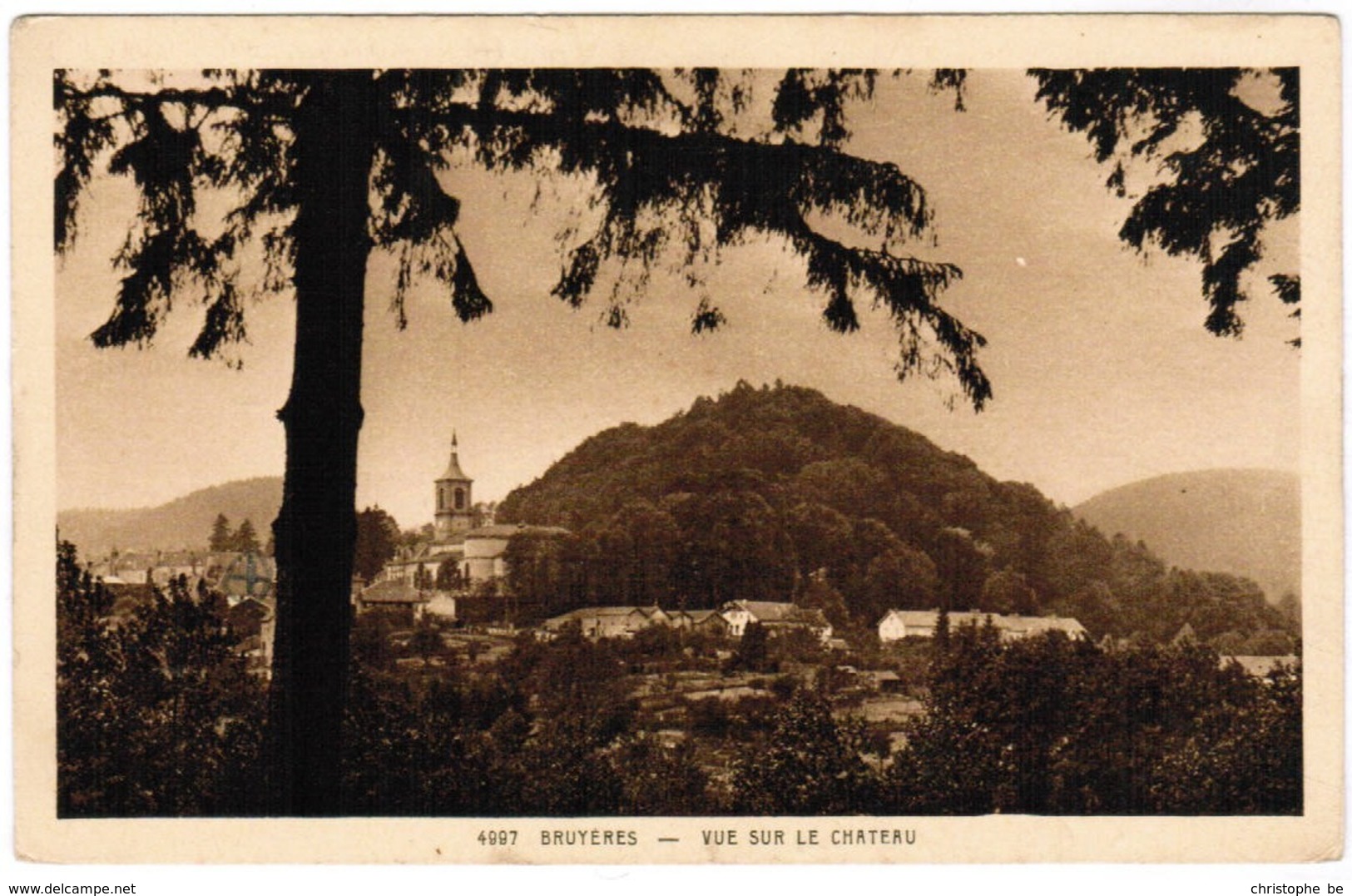 CPA Bruyeres, Vue Sur Le Château (pk35480) - Bruyeres