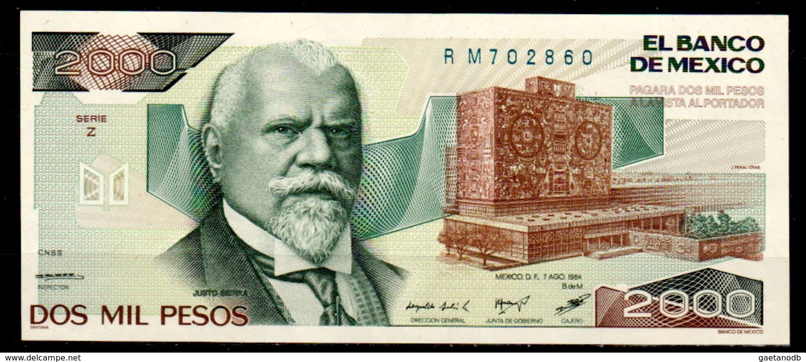 Messico-002 - 2.000 Pesos - - Mexique