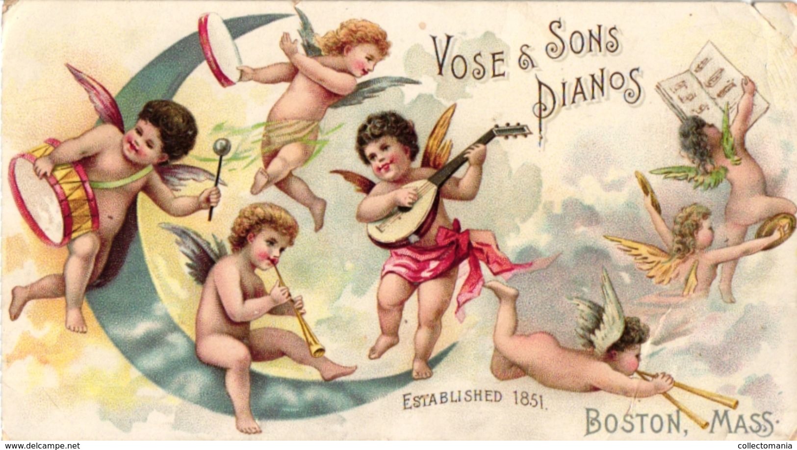 11 Trade Cards   Music  Instruments  C1880  Pub  Vose & Sons Pianos Drumming Trommeln Percussions  Lithography - Sonstige & Ohne Zuordnung