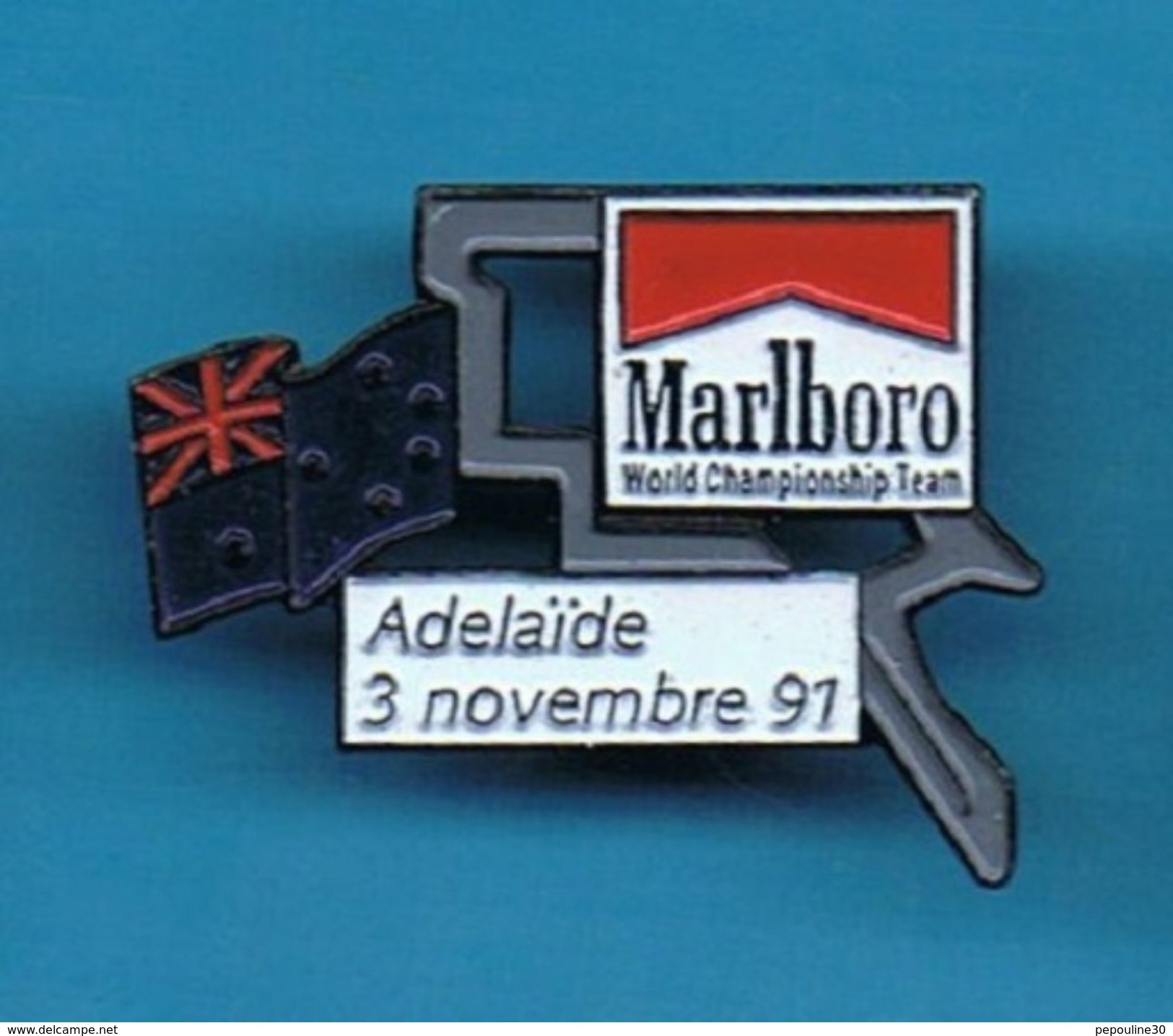 PIN´S //   ** CIRCUIT ** F1 ** ADELAÏDE ** 3 NOVEMBRE 91 ** MARLBORO ** - Automobile - F1