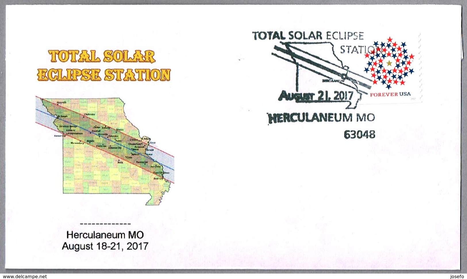 TOTAL SOLAR ECLIPSE - ECLIPSE SOLAR TOTAL. Herculaneum MO 2017 - Astronomie