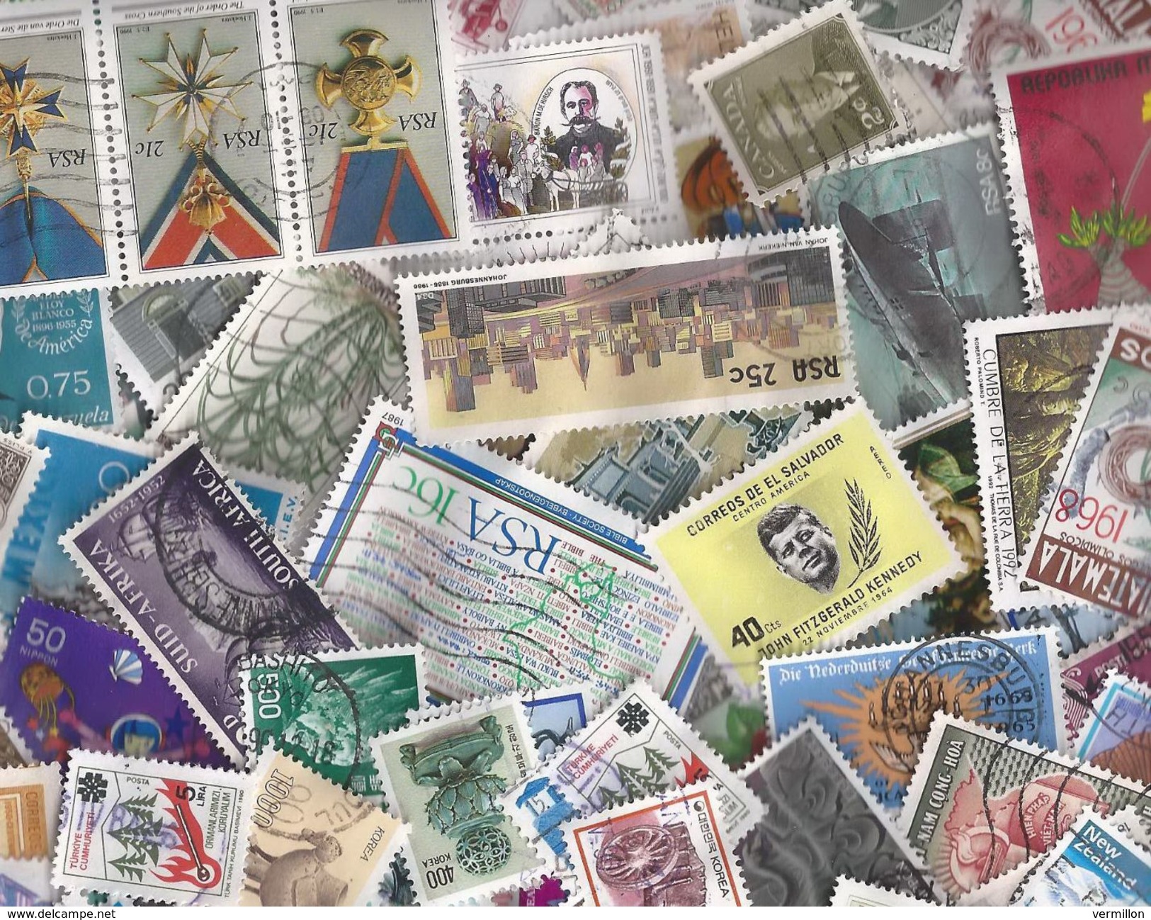 VRAC 3 - MONDE & EUROPE - LOT DE + DE 999 TIMBRES , NOMBREUX THEMES & ANCIENS = - De 0.01 C Le TIMBRE - Lots & Kiloware (mixtures) - Max. 999 Stamps