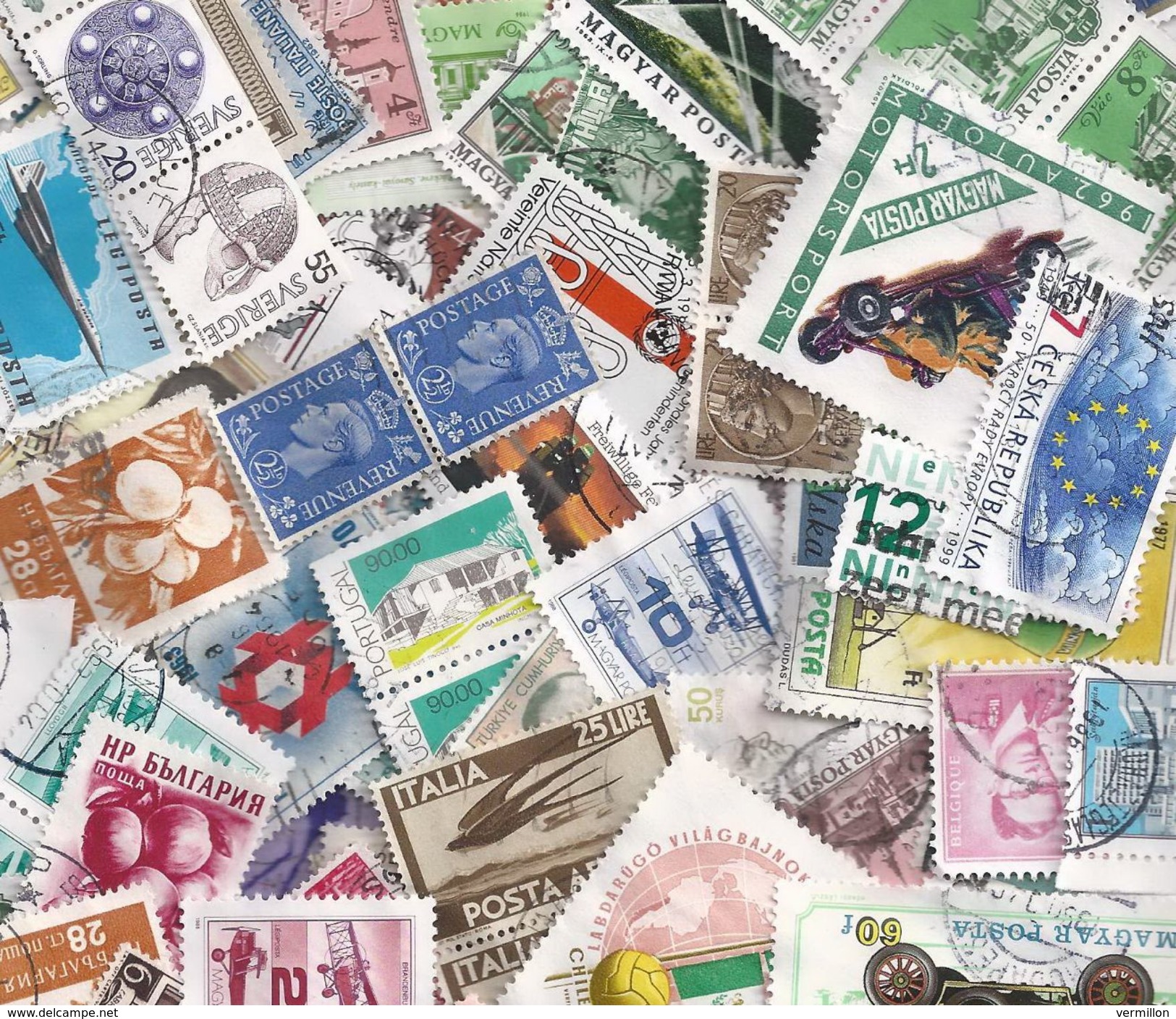 VRAC 3 - MONDE & EUROPE - LOT DE + DE 999 TIMBRES , NOMBREUX THEMES & ANCIENS = - de 0.01 C le TIMBRE