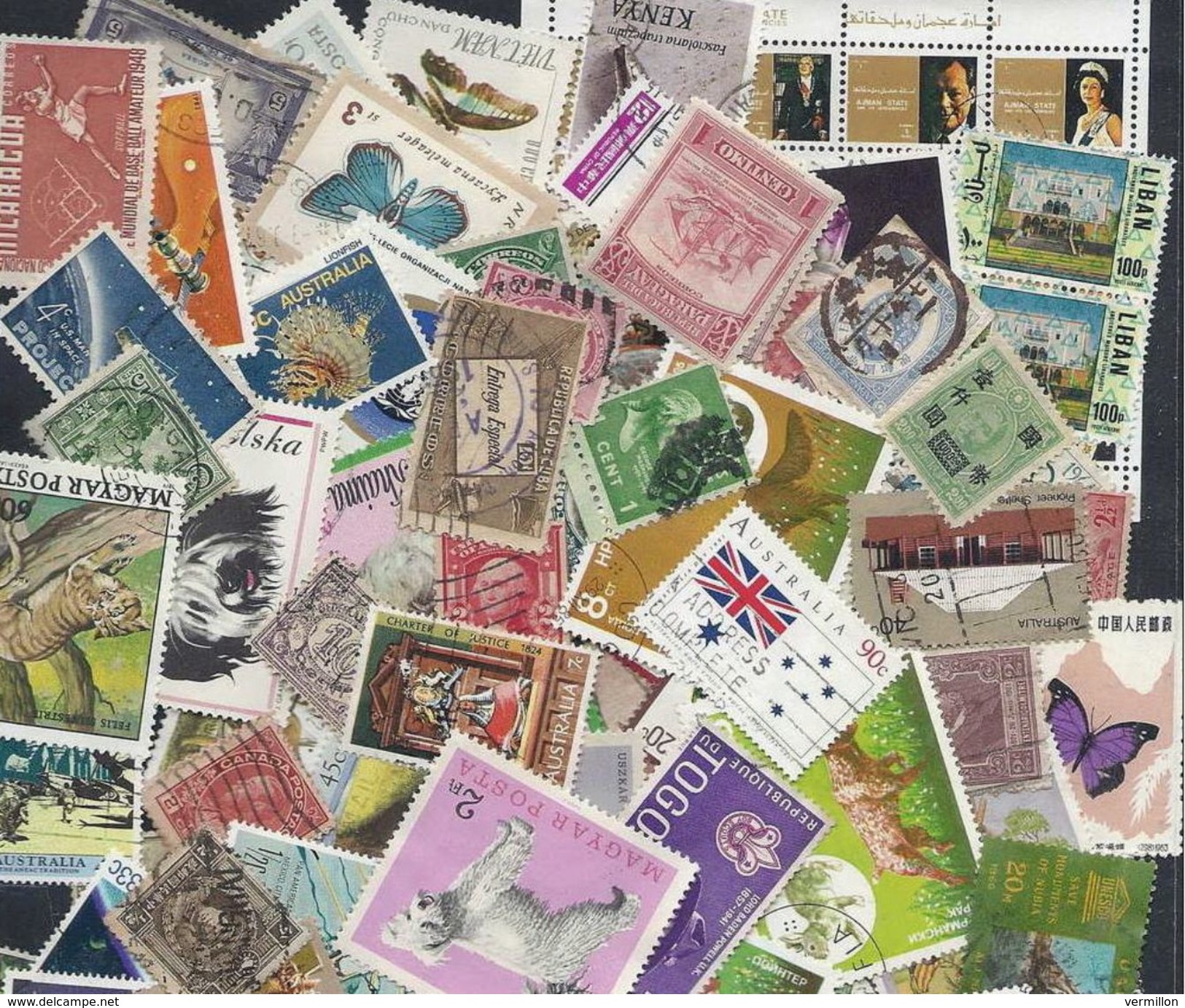 VRAC 3 - MONDE & EUROPE - LOT DE + DE 999 TIMBRES , NOMBREUX THEMES & ANCIENS = - de 0.01 C le TIMBRE