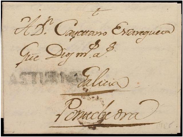 SPAIN: PREPHILATELIC MARKS  DP17 ASTURIAS - ...-1850 Préphilatélie