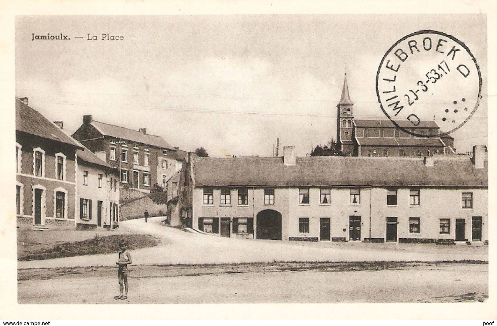 Jamioulx : La Place 1953 - Ham-sur-Heure-Nalinnes