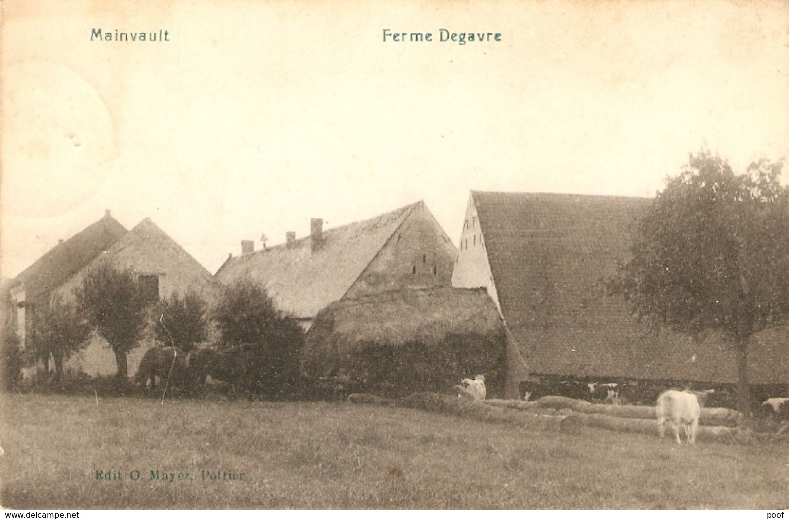 Mainvault : Ferme Degavre 1950 - Ath