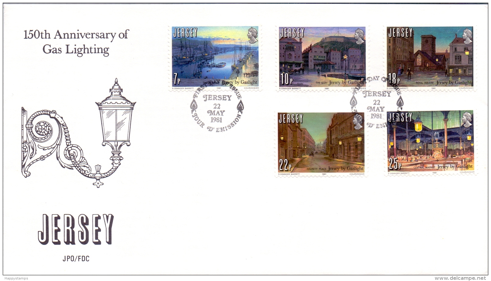 Jersey - Gasbeleuchtung 1981 (FDC) - Jersey