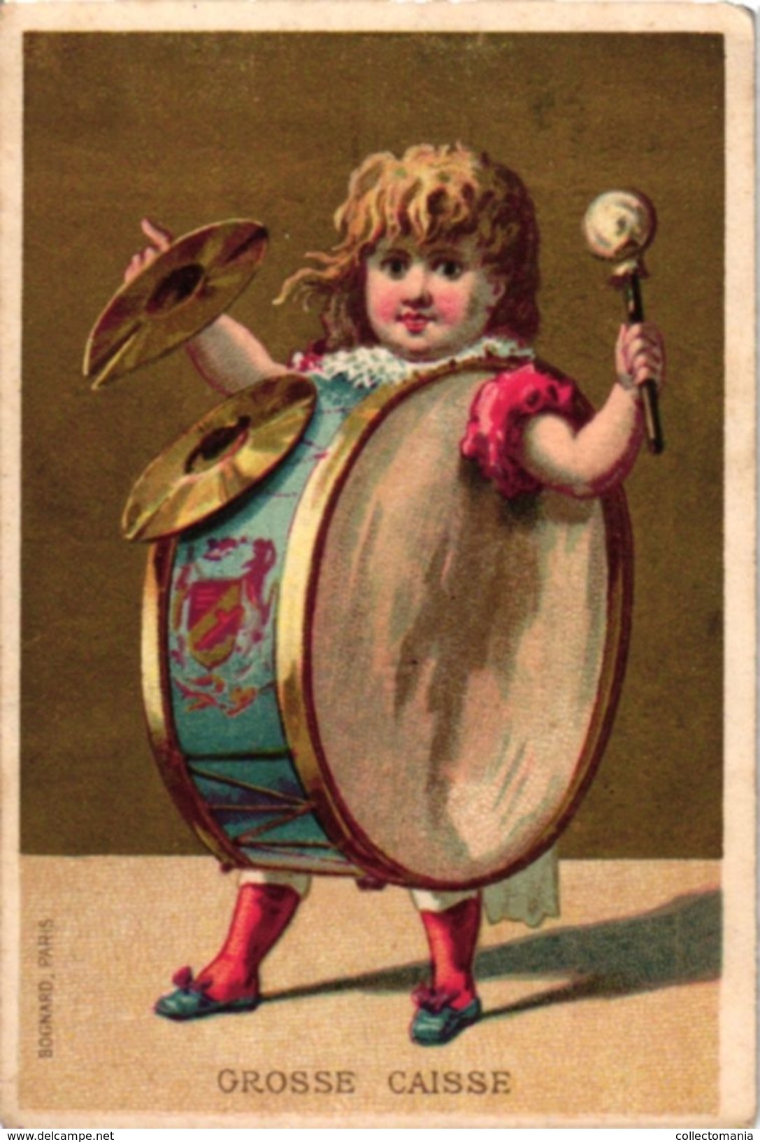 12 Trade Cards Music Instruments Trommeln Percussions Drumming Grosse Caisse C1890 Litho - Sonstige & Ohne Zuordnung