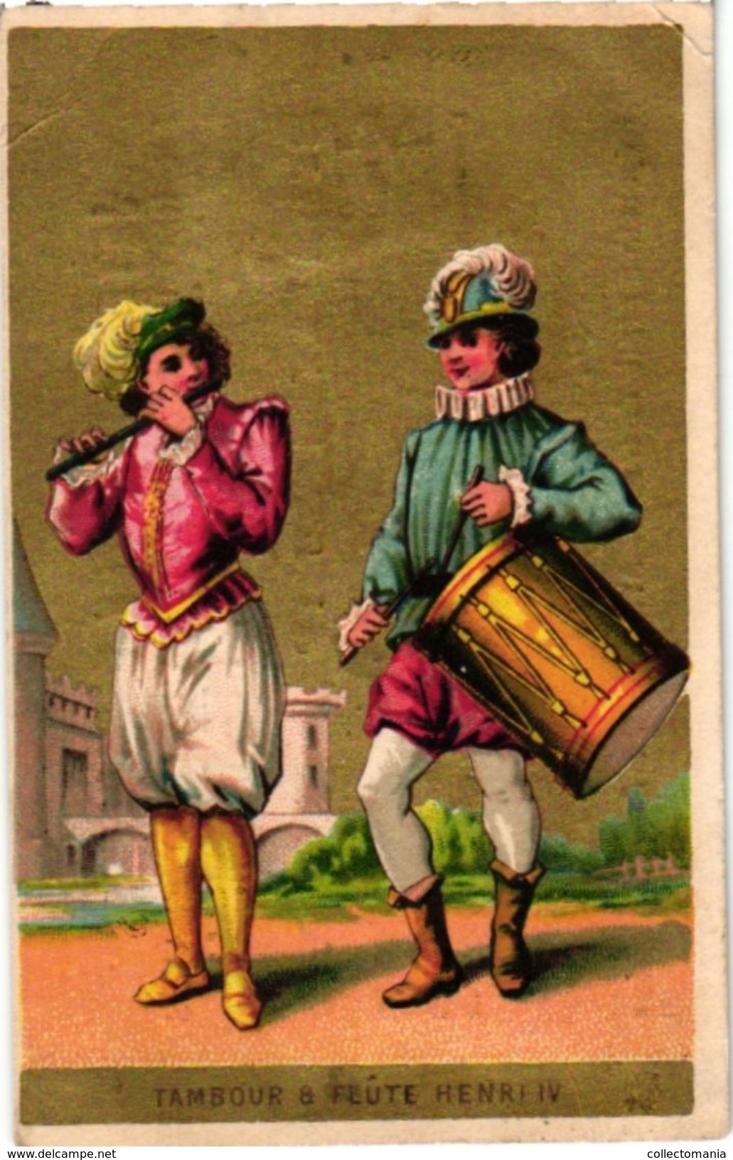 12 Trade Cards Music Instruments Trommeln Percussions Drumming Grosse Caisse c1890 Litho