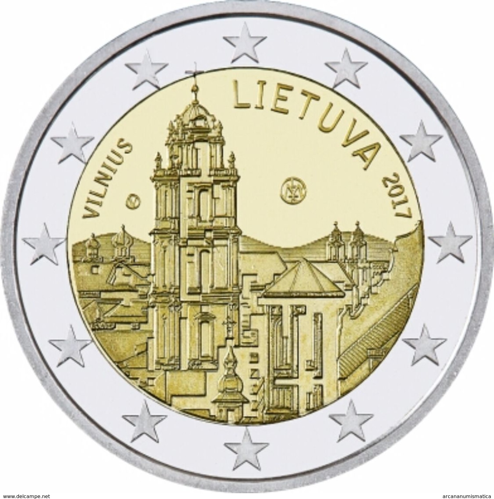 LITUANIA  LIETUVA LITHUANIA 2&euro;   2.017  2017  "Vilna (VILNIUS) Capital De La Cultura "  BIMETALICA  SC/UNC   T-DL-1 - Lithuania