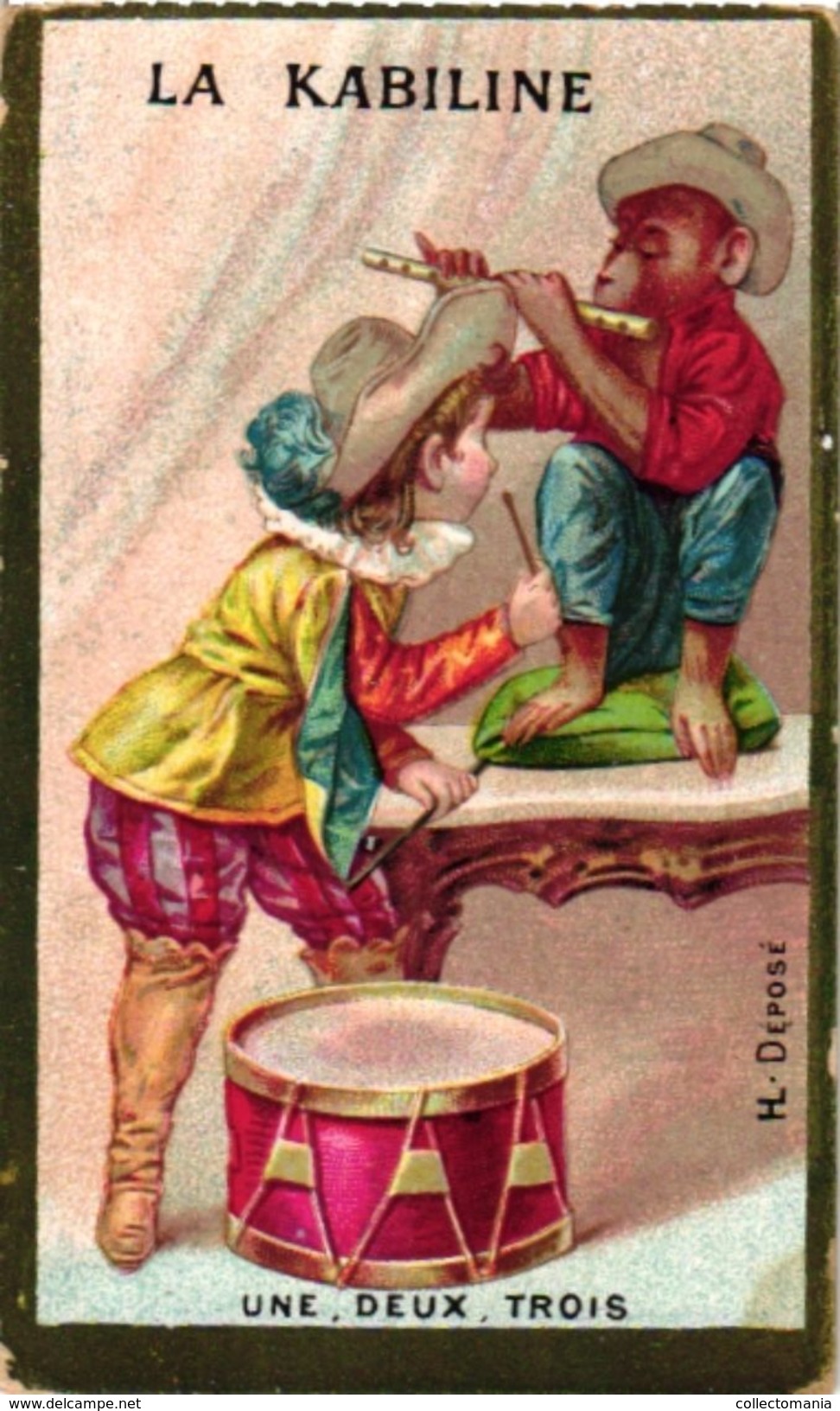14 Trade Cards Music Instruments Triangle  Castagnettes Tambourin Trommlen  Percussions Drumming - Sonstige & Ohne Zuordnung