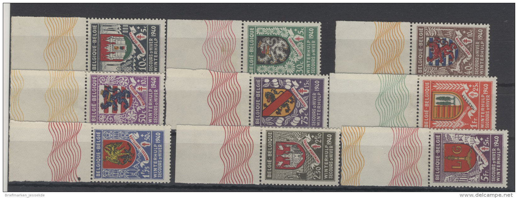 Belgien Michel No. 535 - 543 ** Postfrisch - Ungebraucht