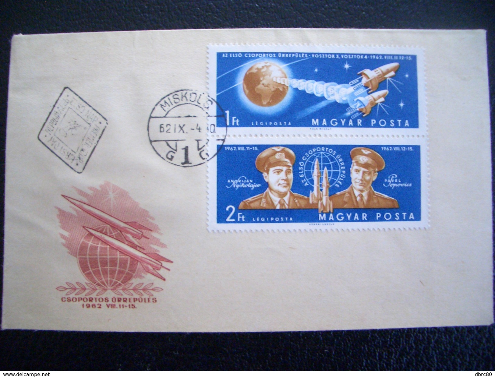 Hungary, Air And Space, FDC, 1962, - Astronomia