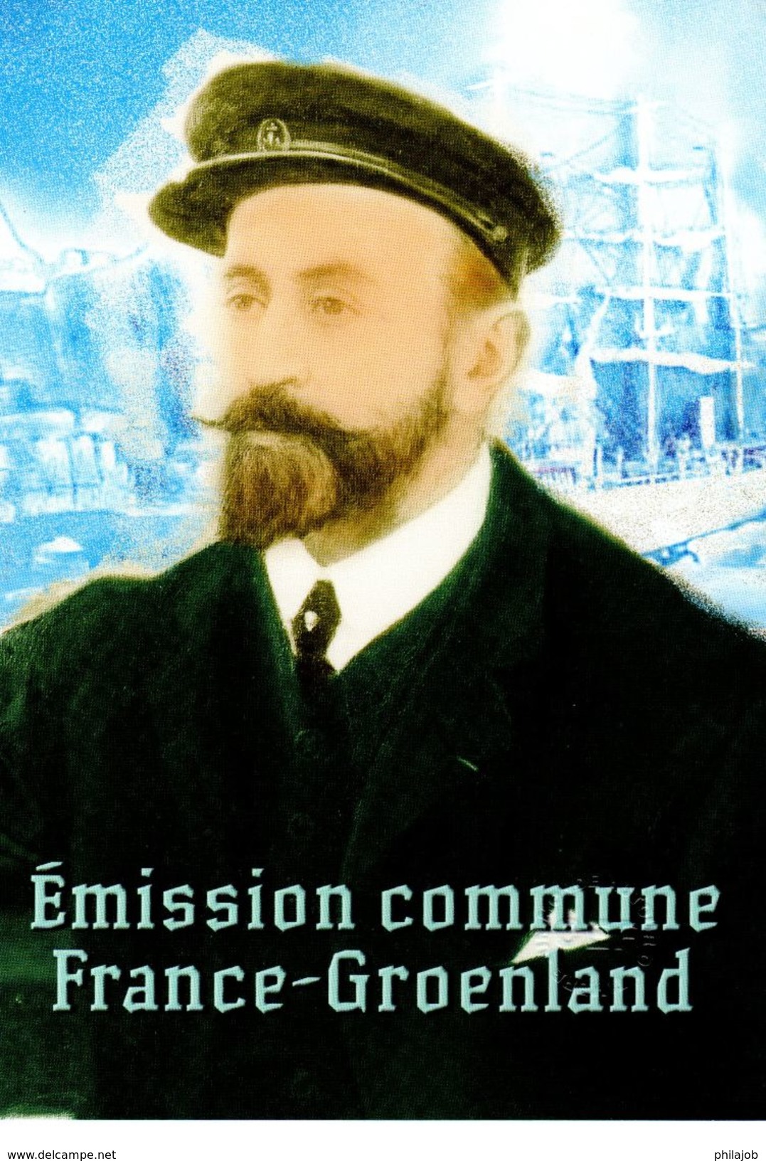 &#9989; " FRANCE - GROENLAND : CHARCOT / POURQUOI PAS ? "  Sur Encart 1er Jour De 2007  N° YT P4110. Voir Les 2 Scans. - Explorateurs & Célébrités Polaires