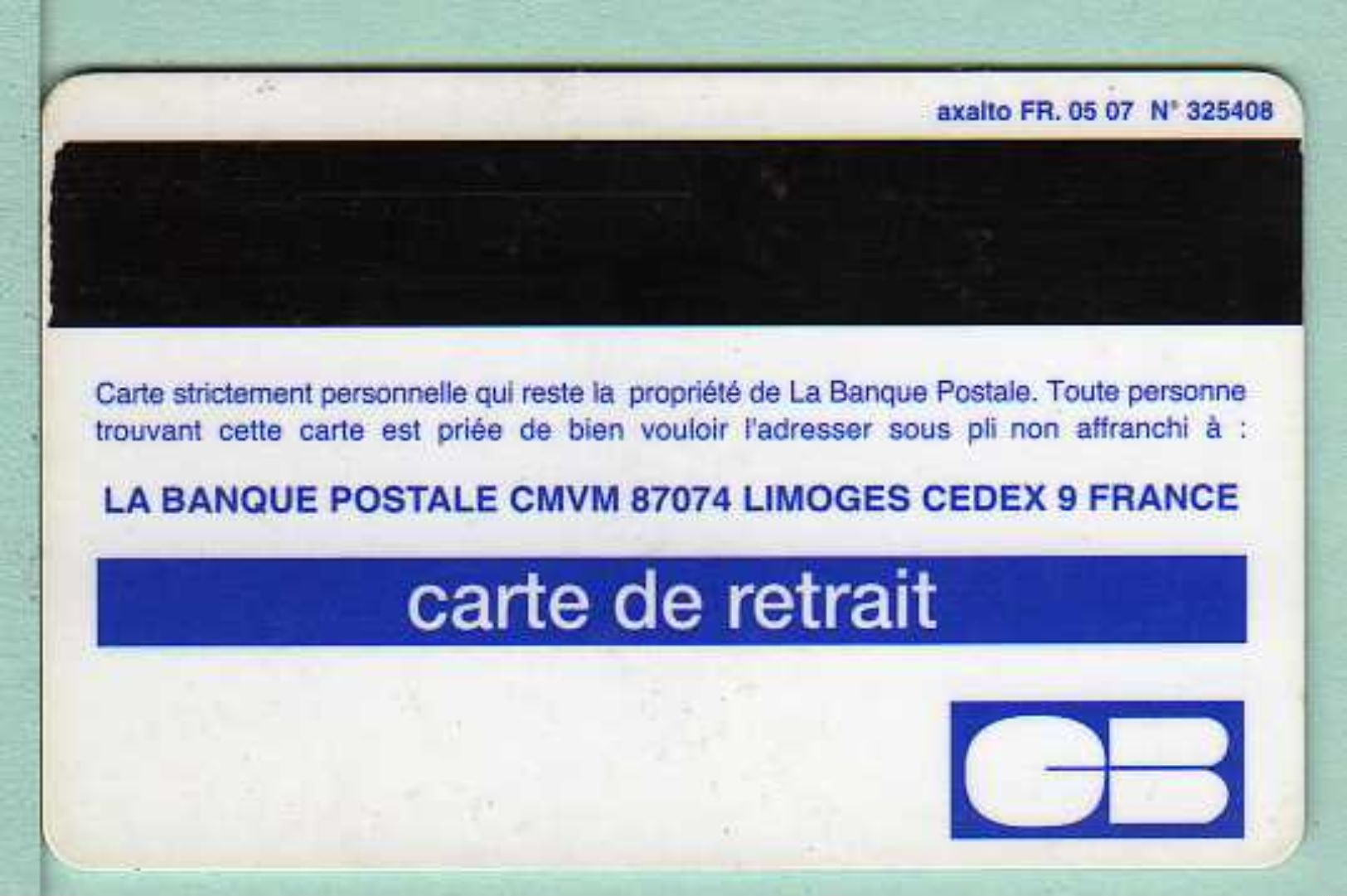 Carte La Poste - Expire Fin 09/09 (2 Scans) - Cartes Bancaires Jetables