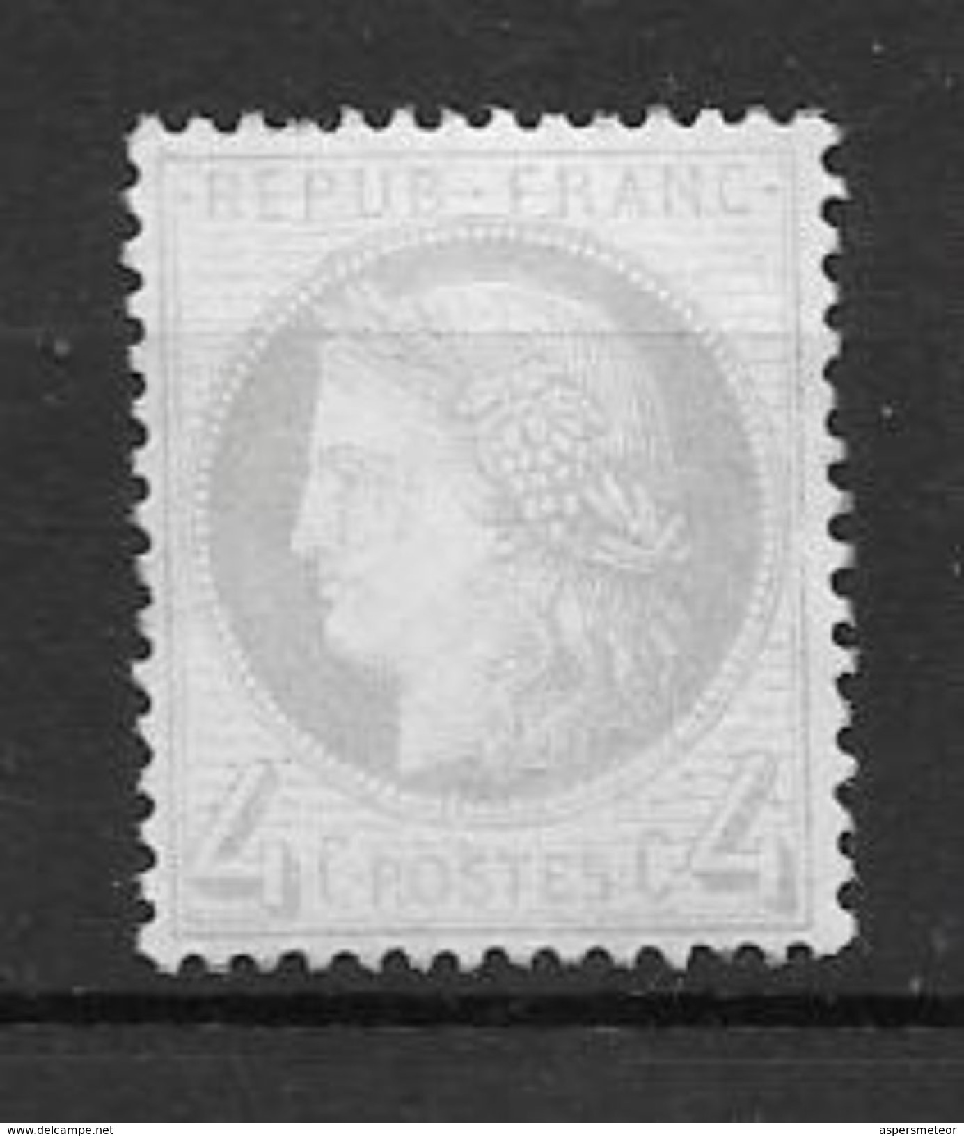 FRANCE CERES YVERT NR. 52 AN 1872 GRANDS CHIFFRES MNH - 1871-1875 Cérès