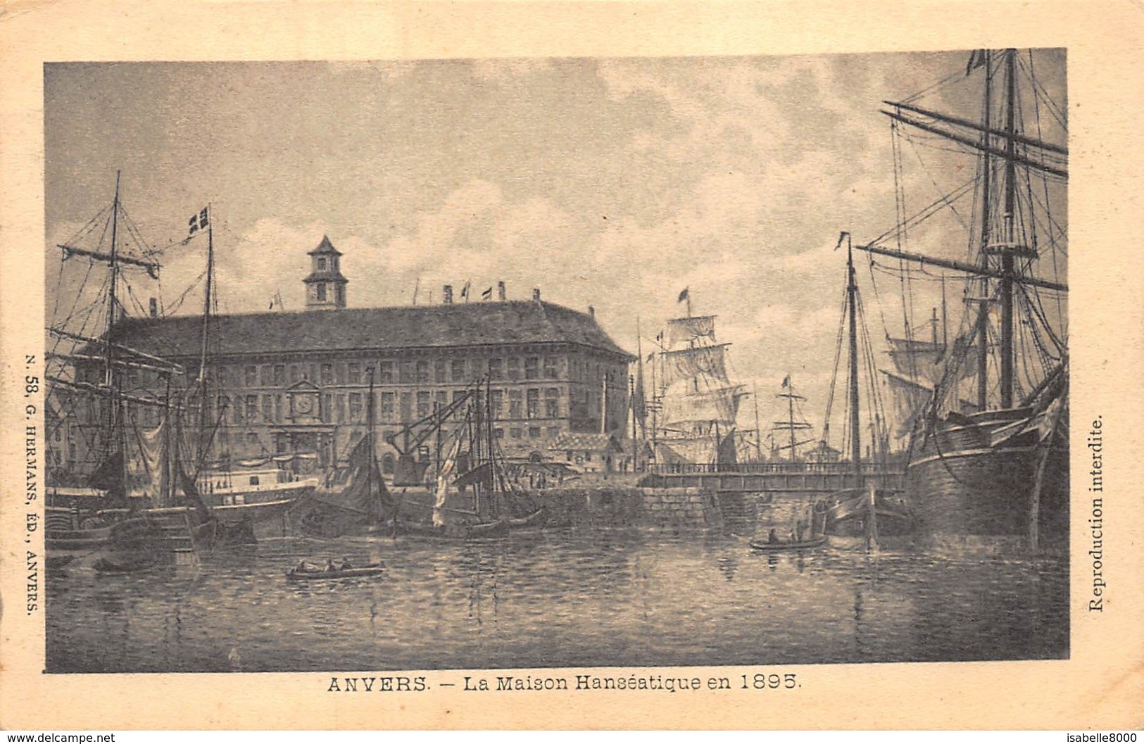 Anvers Antwerpen  La Maison Hanséatique En 1895        I 485 - Antwerpen