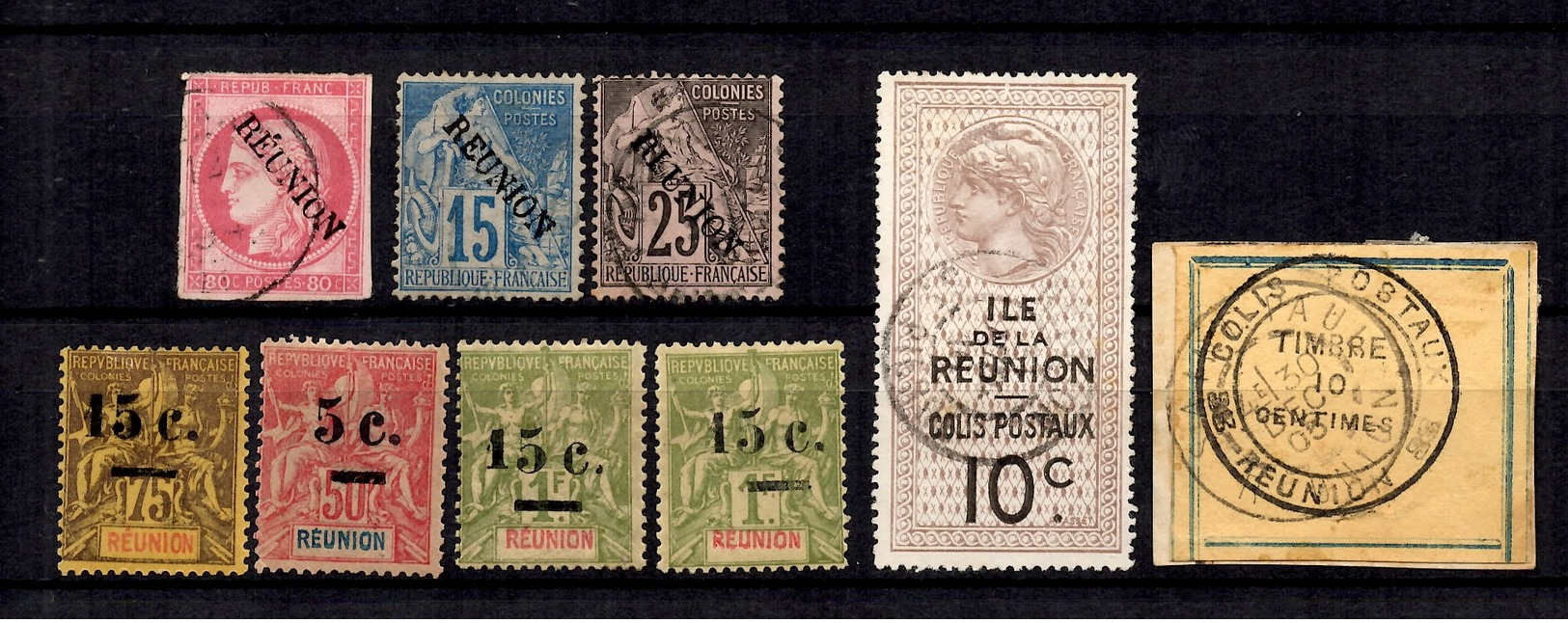 Réunion Belle Petite Collection 1890/1901. Bonnes Valeurs. B/TB. A Saisir! - Used Stamps