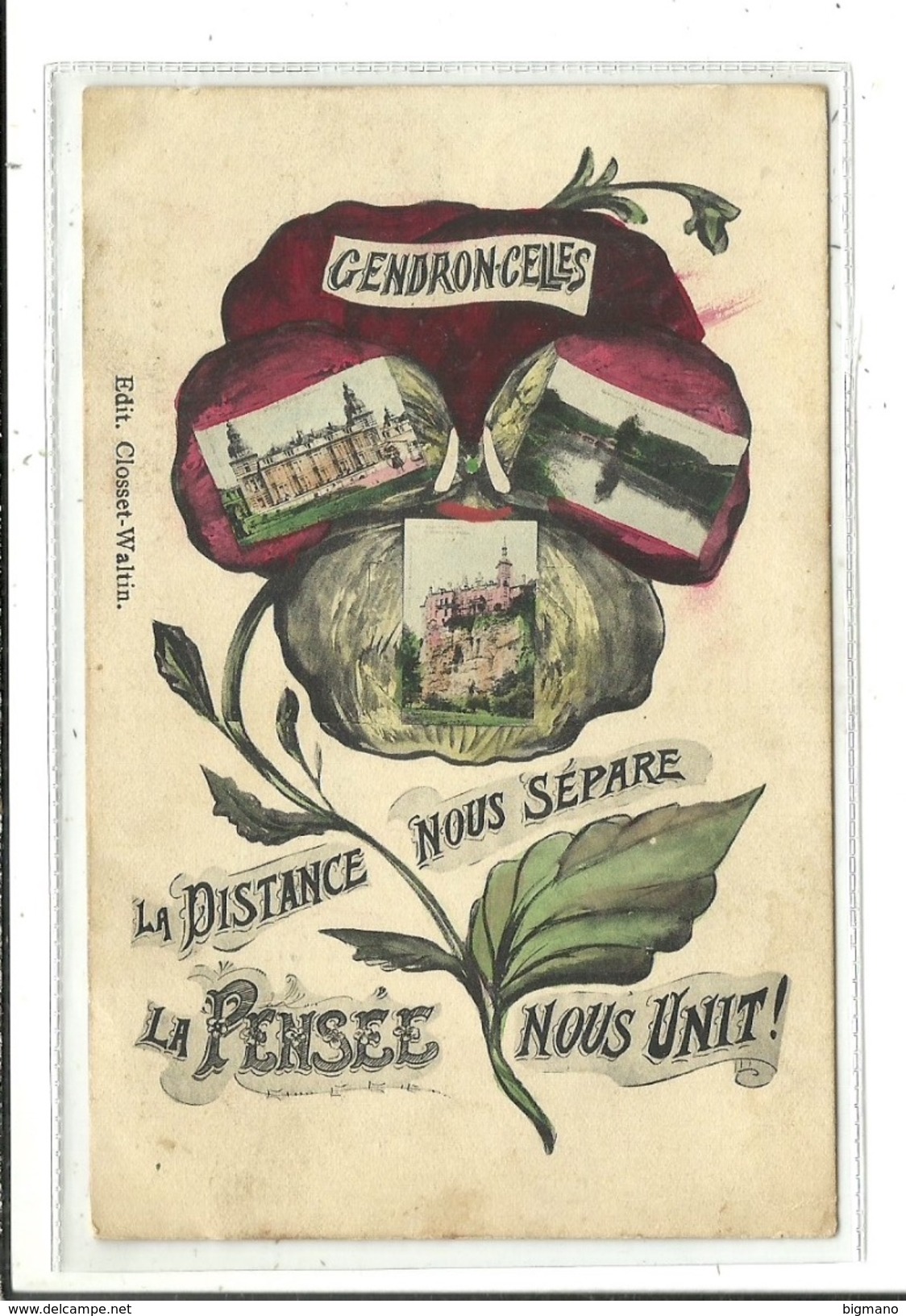 Gendron Celles La Distance Nous Sépare La Pensée Nous Unit ( Houyet ) - Houyet