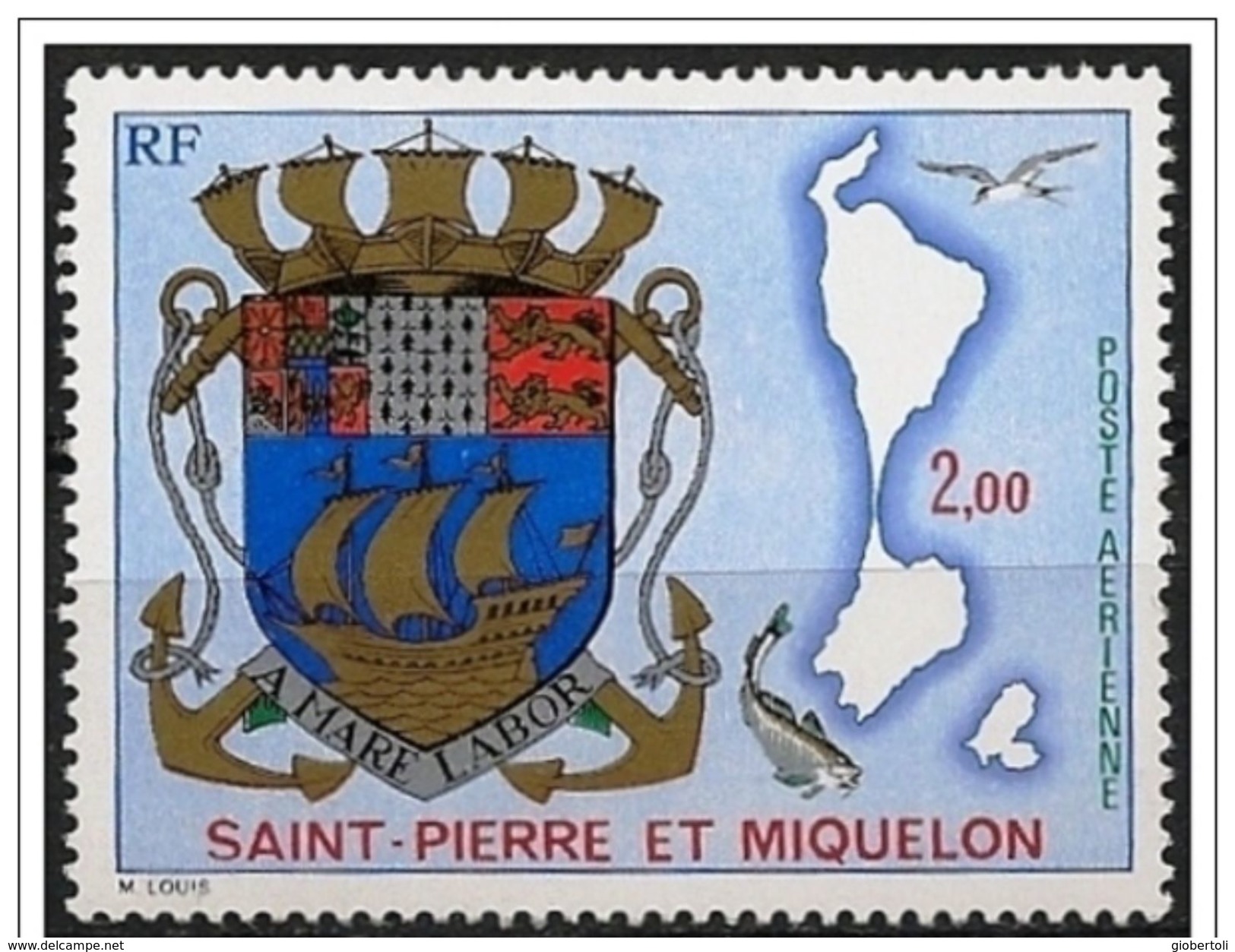 St. Pierre Et Miquelon: Stemma Nazionale, Armoiries National, National Coat Of Arms - Francobolli