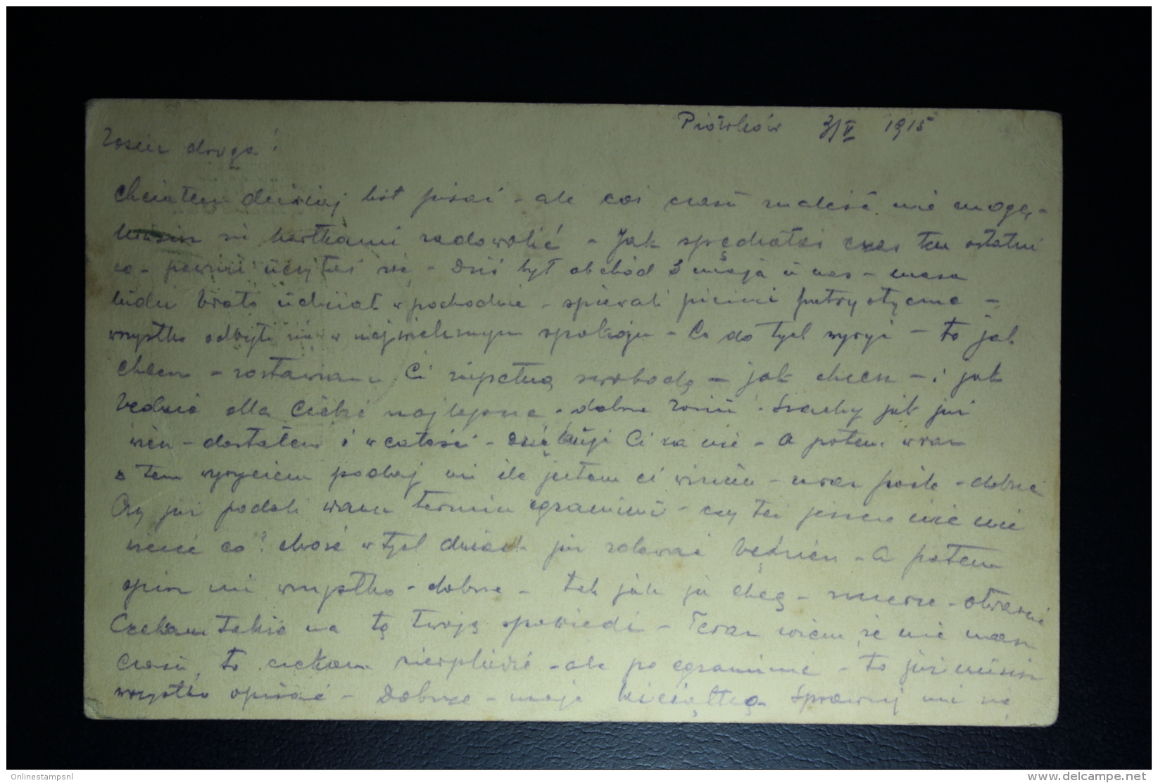 AUSTRIA: KuK Postcard Piotrkow 1915 To Vienna Censor Cancel - Briefe U. Dokumente