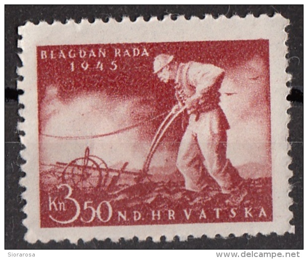 81 Croazia 1945 Labor Day   Nuovo  NDHRVATSKA - Altri & Non Classificati