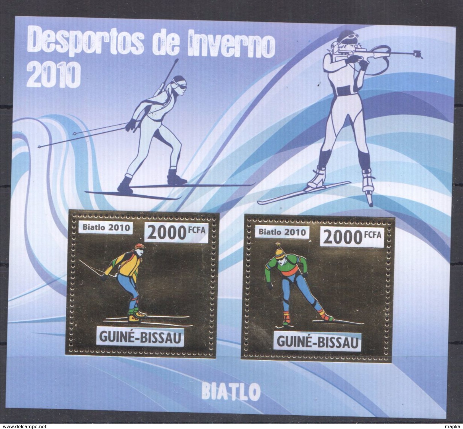 O350 GOLD 2010 GUINE-BISSAU DESPORTOS DE INVERNO 1KB MNH - Wintersport (Sonstige)