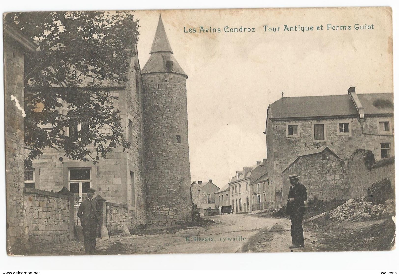 Les Anvins Condroz Tour Antique Et Ferme Guiot Carte Postale Ancienne Clavier - Clavier