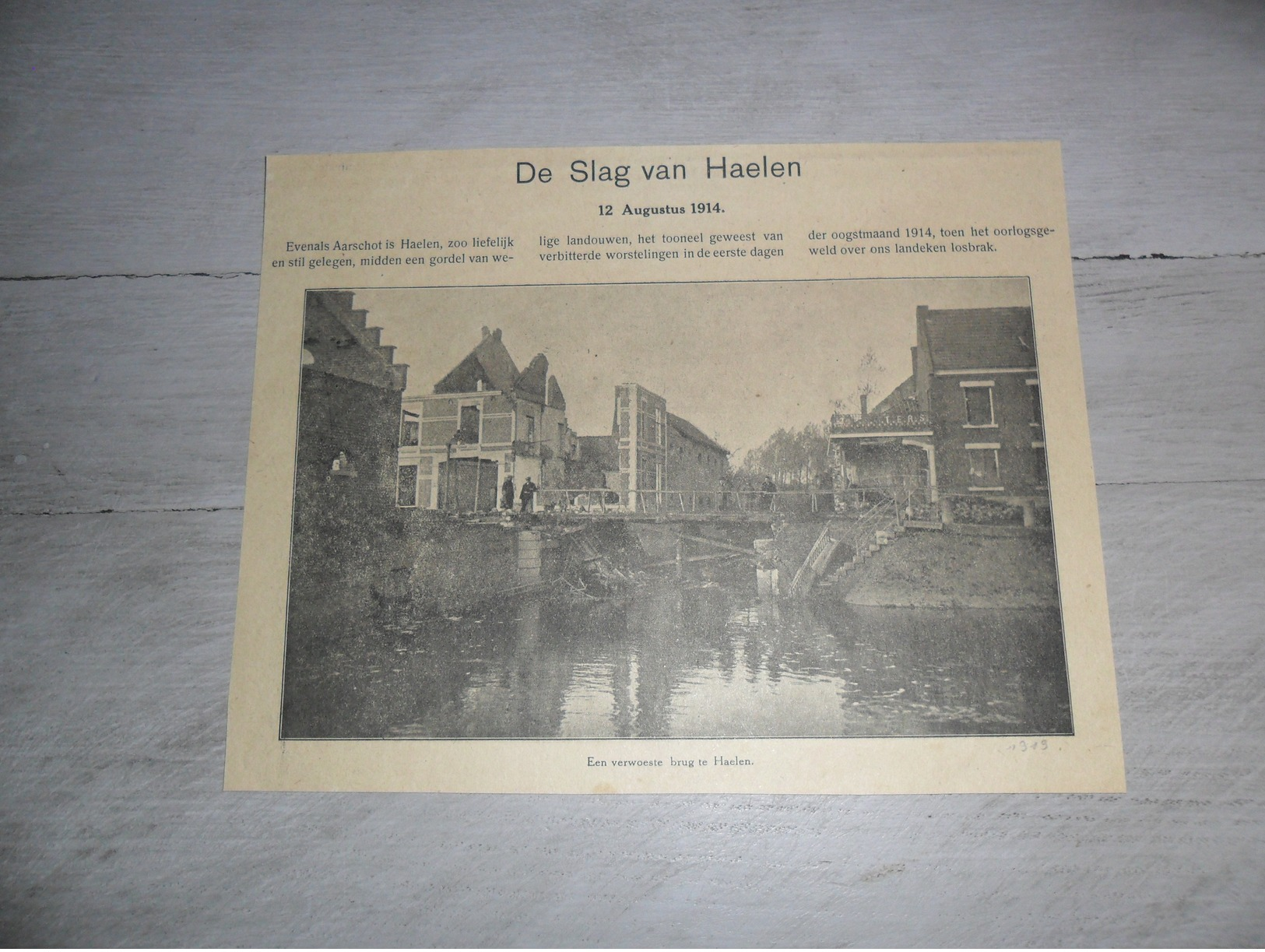 Origineel Knipsel ( 389 ) Uit Tijdschrift    :  De Slag Van Haelen ( Halen )  12 Augustus 1914  Oorlog  Guerre - Non Classés