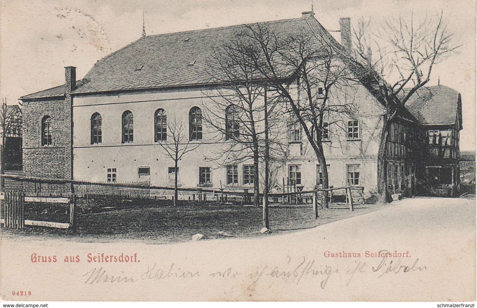 AK Gruß Seifersdorf Gasthof A Grossschirma Hartha Döbeln Leisnig Reichenbach Striegistal Mobendorf Hainichen Roßwein - Nossen