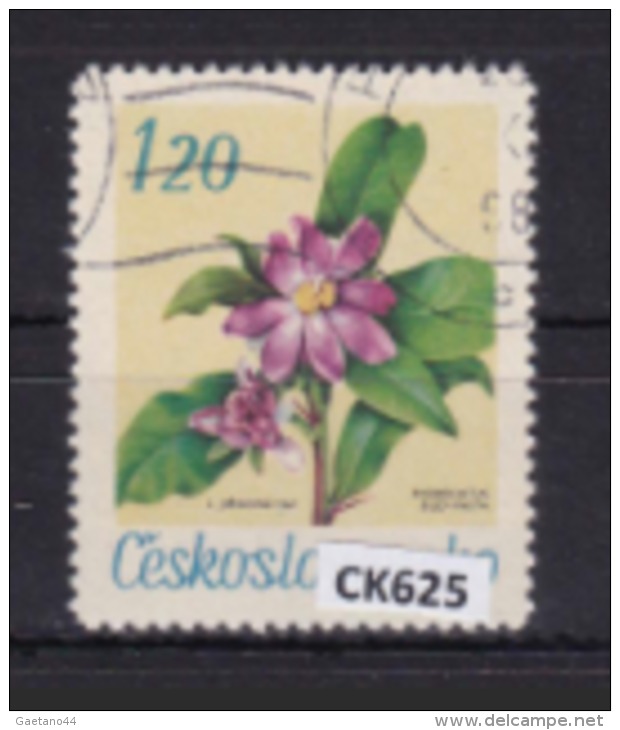 Cecoslovacchia 1967: Francobollo Usato Da 1,20 Kr. Della Serie "Fiori Dei Giardini Botanici". - Gebraucht